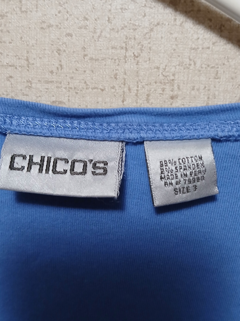 Chico's Short Sleeve Tee in Bright Blue